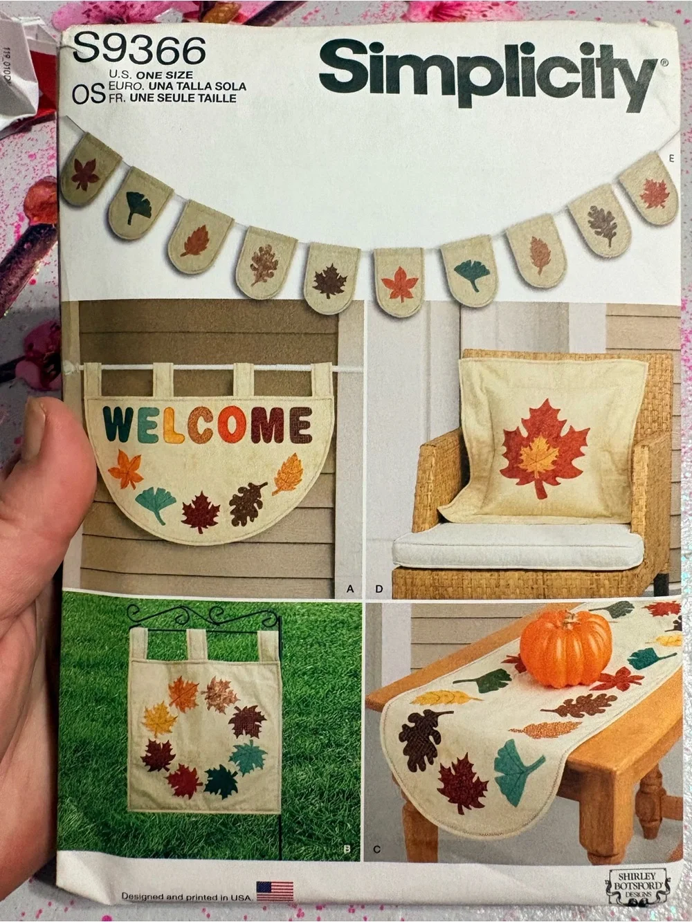 BN UNCUT SIMPLICITY 9366 SEWING PATTERNS AUTUMN DECOR
